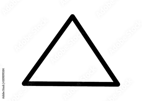 Triangle icon,vector illustration. Flat design style. vector triangle icon illustration isolated on White background, triangle icon Eps10. triangle icons graphic design vector symbols