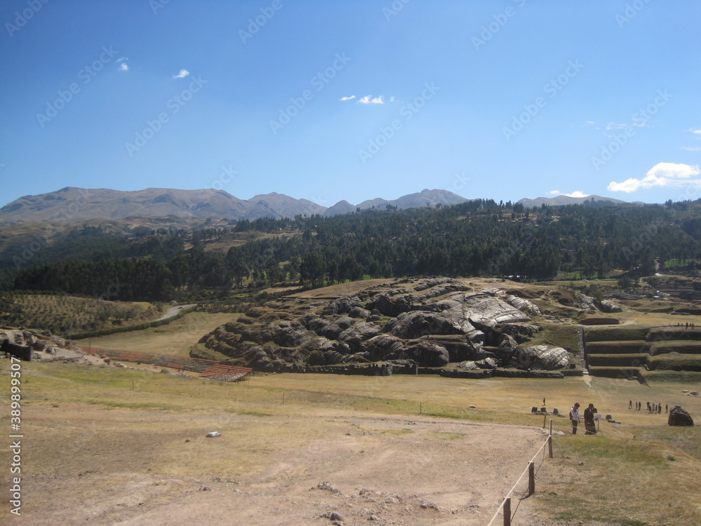 Φωτογραφία The nature around the Inca Temple of Heaven and Lake Titicaca in Peru, South Ame