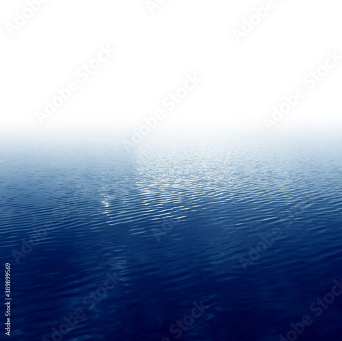 Abstract wave water background. Deep blue color.