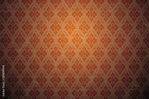 Vintage background with seamless pattern.