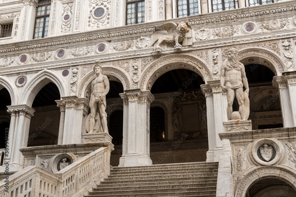 Scala dei giganti (the Giants' Staircase) in Palazzo Ducale (Doge's Palace) in Venice, Italy