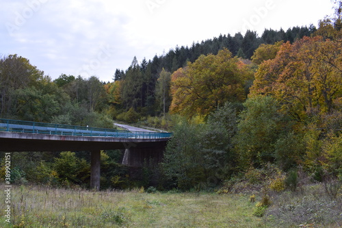 herbstliche Straße in der Eifel photo