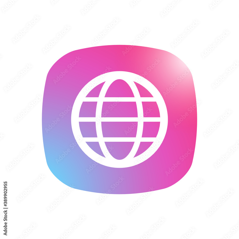 Globe - Mobile App Icon Globe - Mobile App Icon