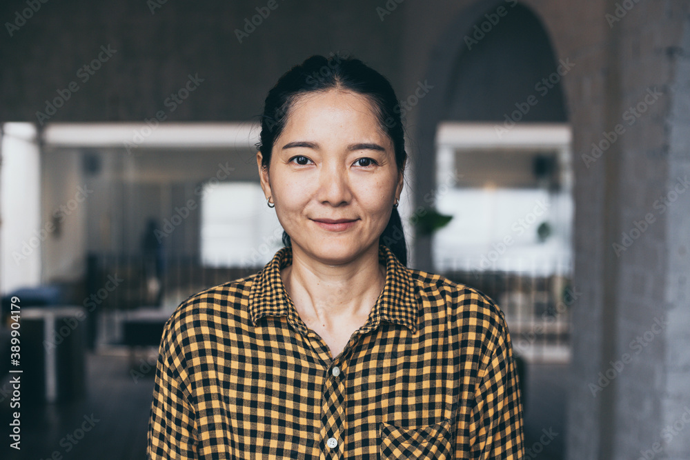 portrait young asian woman smiling cheerful look thinking position with perfect clean skin posing on cafe background.fashion people freedom life style concept. portrait young asian woman smiling cheerful look thinking position with perfect clean skin posing on cafe background.fashion people freedom life style concept.