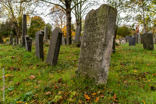 Jewish graves at the Vienna Central Cemetery in November