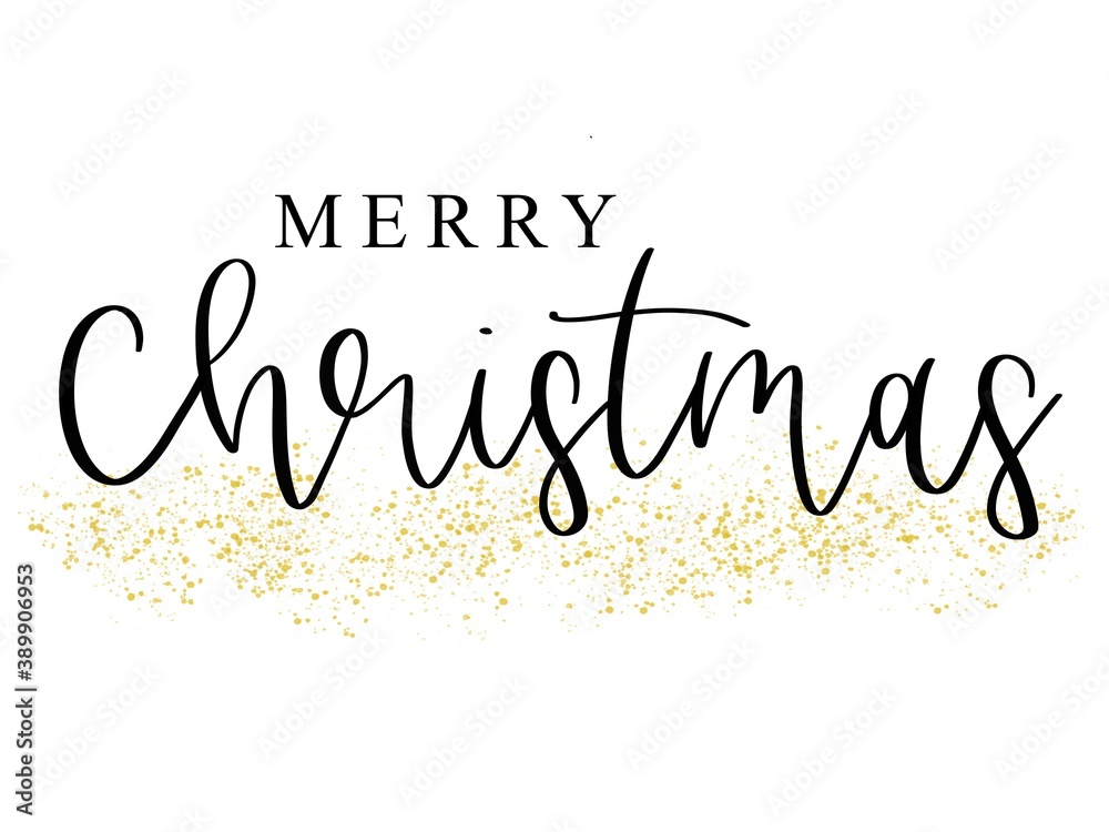 Merry Christmas handlettering handwirtten, typography lettering journal greetings card season