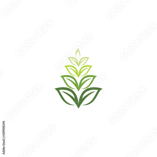 Leaf ecology Logo Template vector