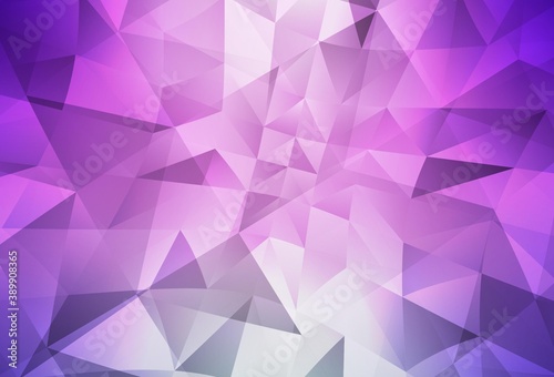 Light Pink vector polygon abstract background.