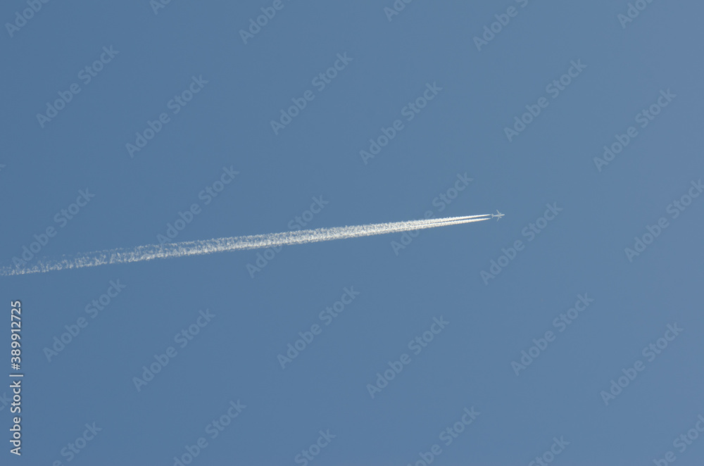 Plane flying over the island of Gran Canaria. Canary Islands. Spain. Plane flying over the island of Gran Canaria. Canary Islands. Spain.
