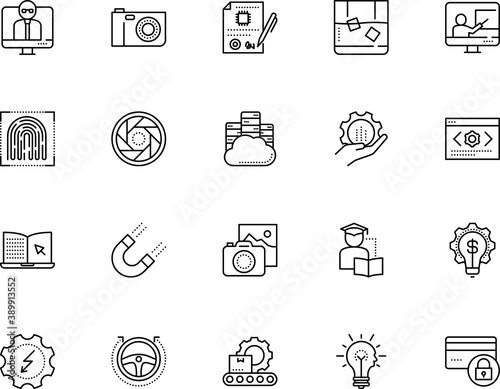 technology vector icon set such as: car, brown, increase, bank, paper, scanner, liquor, bar, data warehouse, giving, linear, network, personal, web programming, store, job, lock, privacy, buy