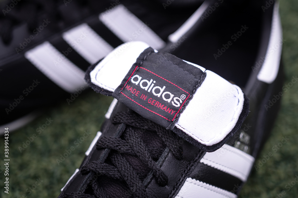 Bangkok / Thailand - May 2020 : Adidas "Copa mundial" is placed on football  turf pitch, the model is most famous iconic classic football boots, the  original is made for World Cup 1982. Photos | Adobe Stock