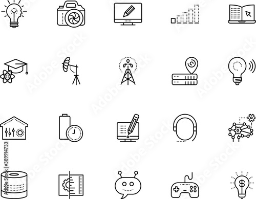 technology vector icon set such as: tool, finance, monitor, layout, long, wealth, solution, world, designer, temperature, location, dollar, pad, video streaming, recharge, virtual, pc, empty, banner