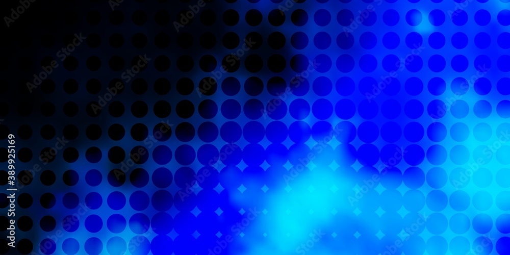 Dark BLUE vector texture with disks. Dark BLUE vector texture with disks.