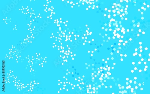 Light BLUE vector backdrop with artificial intelligence data.