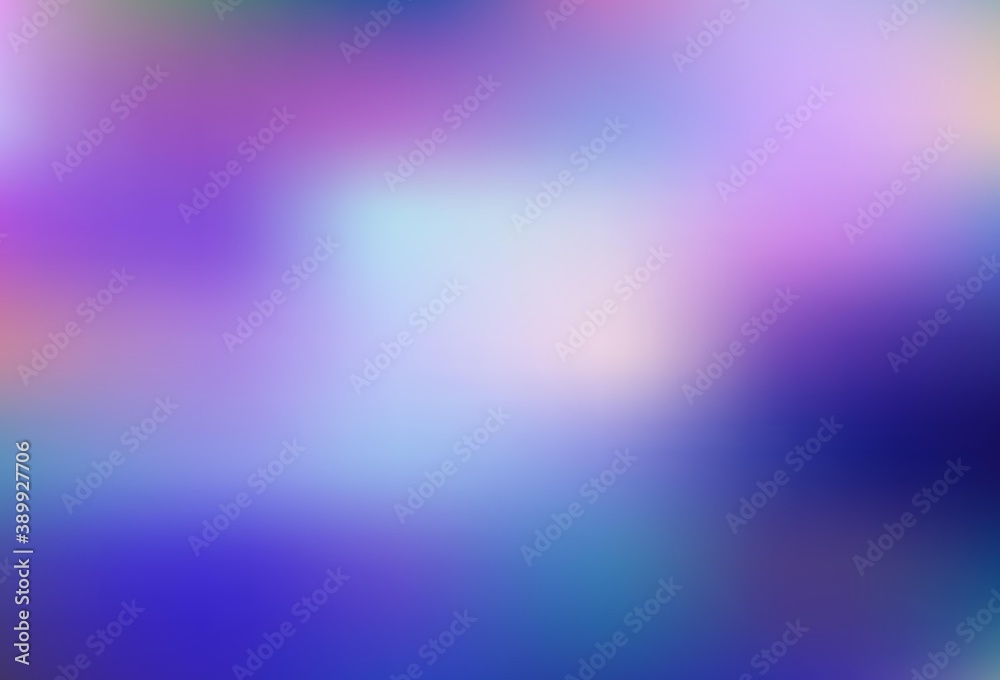 Light Pink, Blue vector blurred and colored pattern.