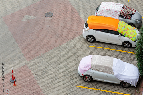 Carpet on the car for hail, to protect from heavy hail, protection to prevent damage, Turkish protection