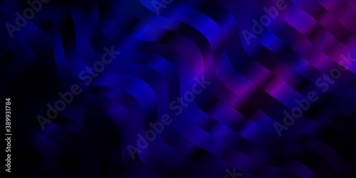 Dark Pink, Blue vector layout with curves.