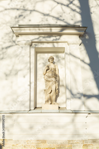 Statue of Meleager on Elagin Island on a sunny day in Saint Petersburg, Russia. photo