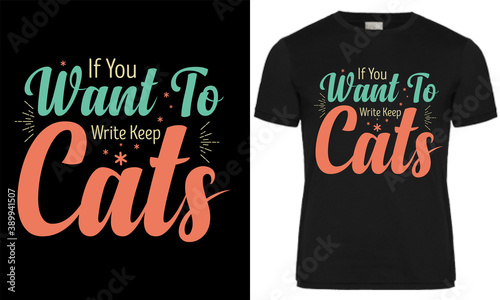 cat t shirt design