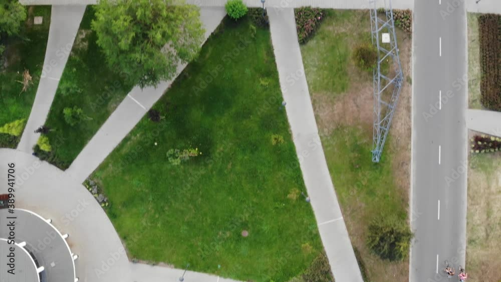 People enjoying a quiet summer afternoon in Hajdúnánás - by drone. People enjoying a quiet summer afternoon in Hajdúnánás - by drone.
