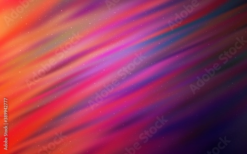 Light Pink, Red vector texture with milky way stars.