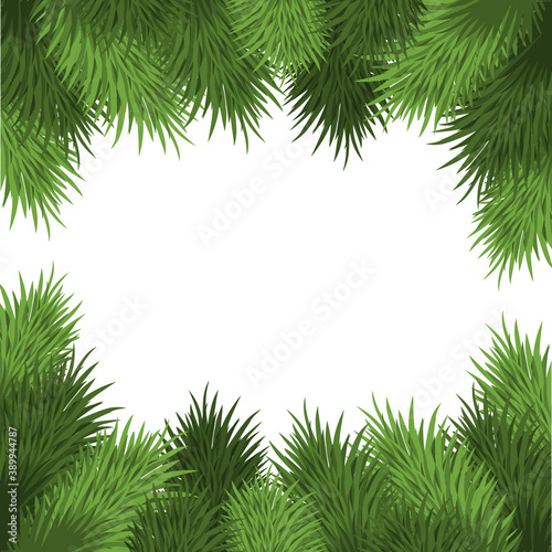 Green leaves texture background. Vector illustration stock