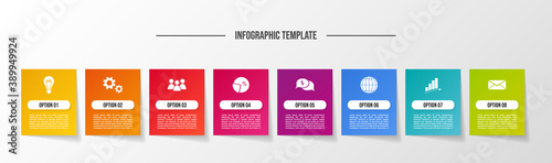 Business infographic template. Timeline. Vector