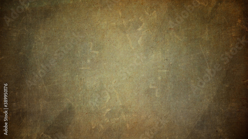Yellow gold background texture, old distressed vintage grunge in faded white spotlight design in upper corner and gradient hot bright color abstract textured design from dark to light