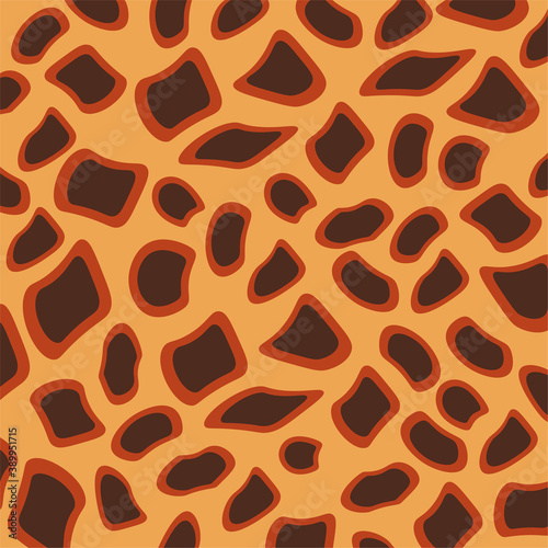 Vector illustration of a spotted background. In the style of leopard coloring.
