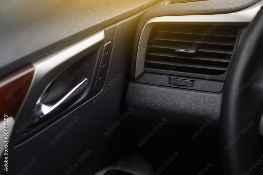 Air vent panel grille for conditioning a modern car