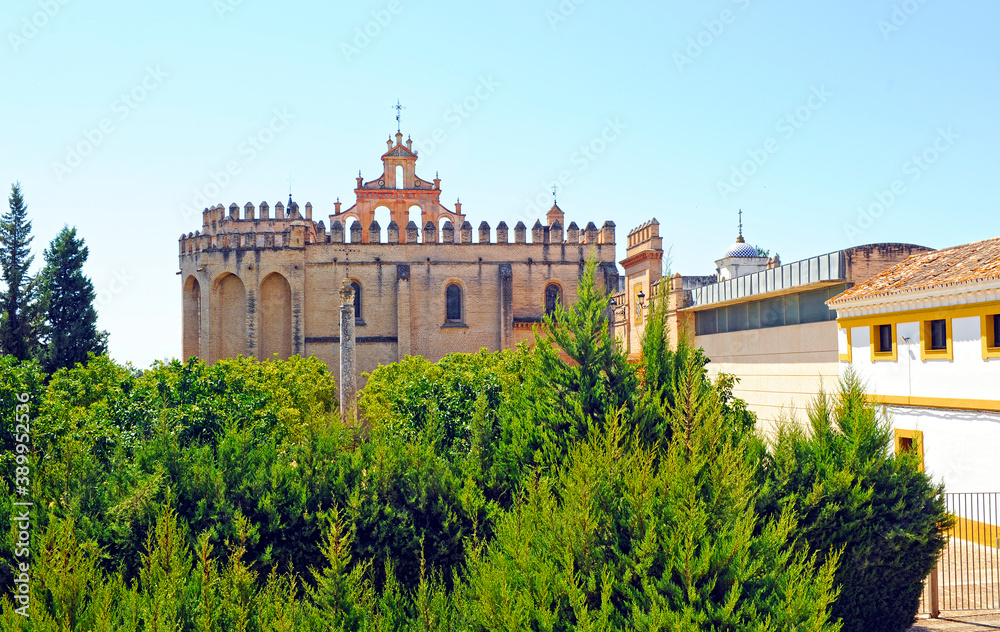Iglesia del Monasterio de San Isidoro del Campo en Santiponce cerca de Sevilla, Andalucía, España 