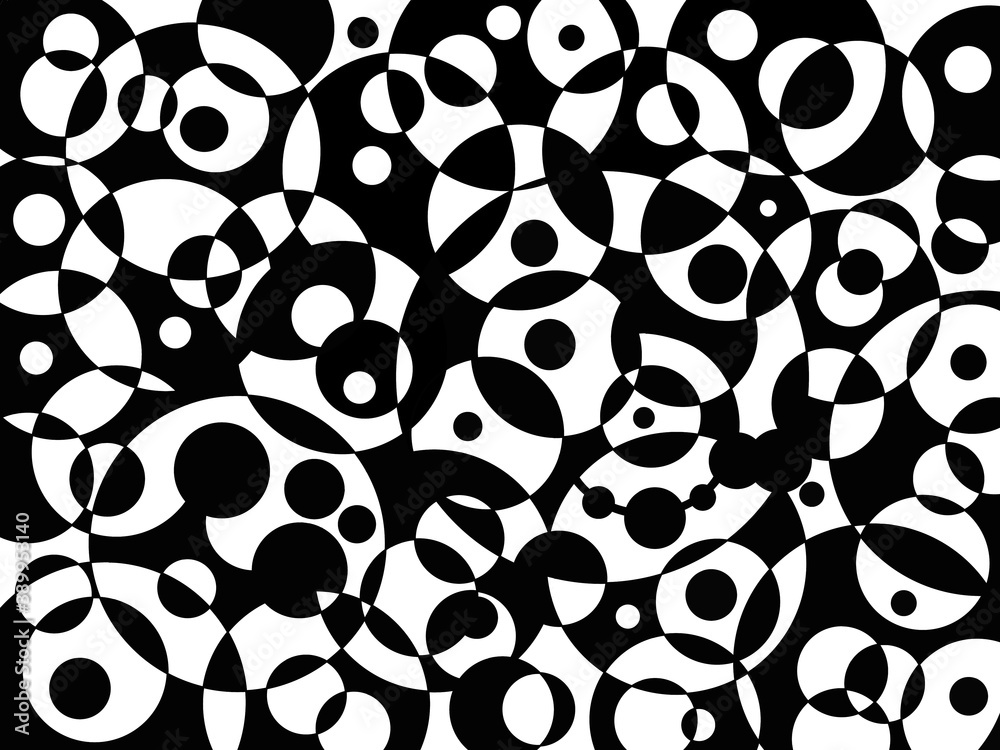 Obraz premium white and black balls