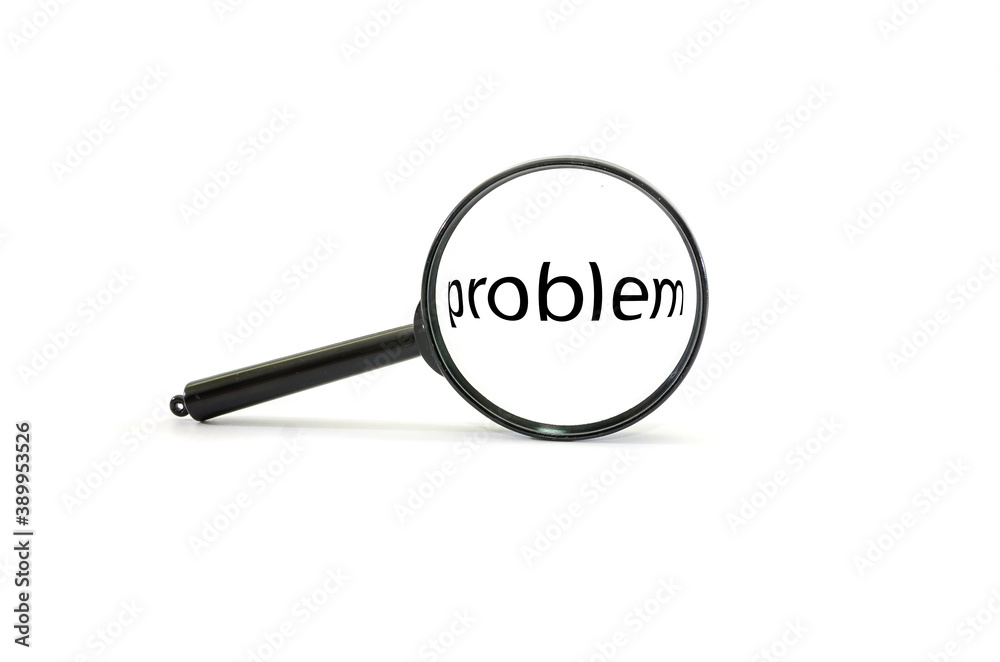 Loupe analysing the word Loupe analysing the word
