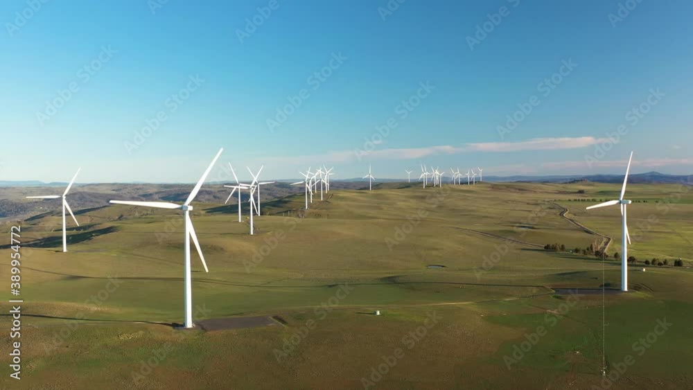 2020 - An excellent aerial view of the Boco Rock Wind Farm in New South Wales, Australia.