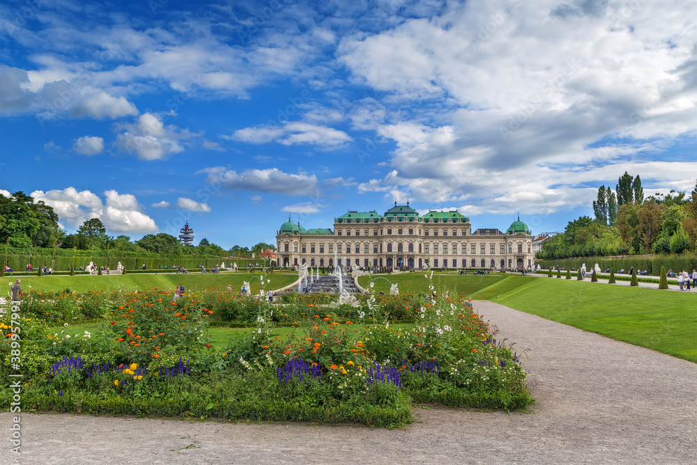 Obraz premium Belvedere garden, Vienna