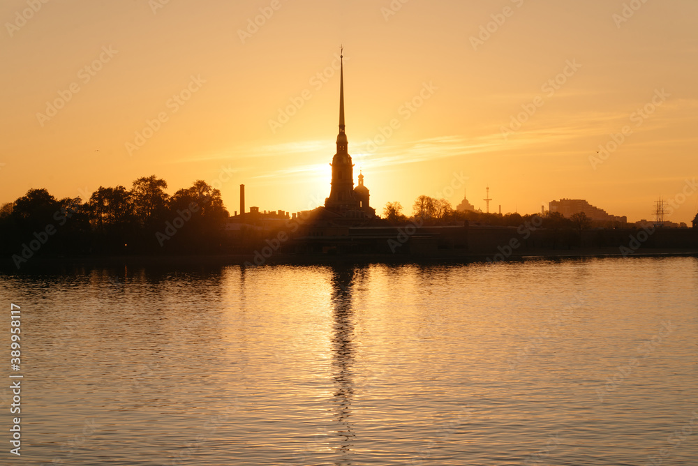 Obraz premium The Peter and Paul Fortress in St.Petersburg, Russia