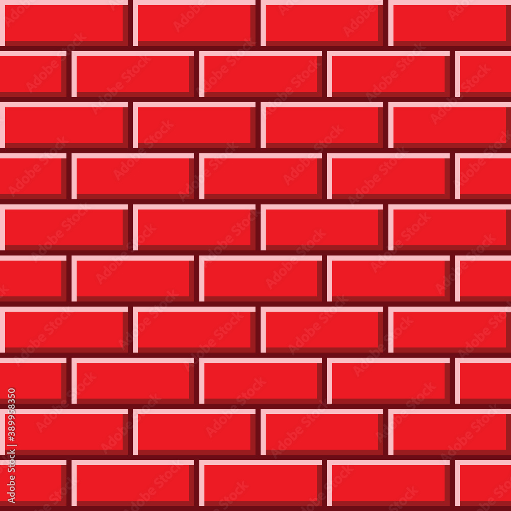 Redbrick texture pixel art. Vector picture. Redbrick texture pixel art. Vector picture.