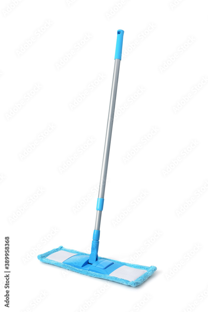 Blue plastic mop Blue plastic mop
