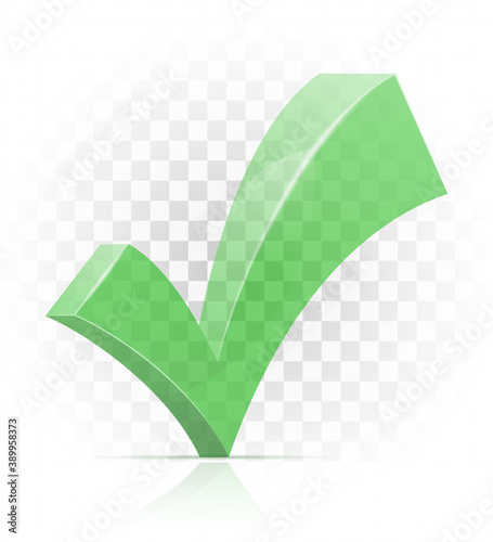 icon check yes mark sign graphic elements for design vector illustration