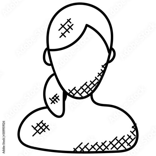 
doodle icon design of a teacher 
