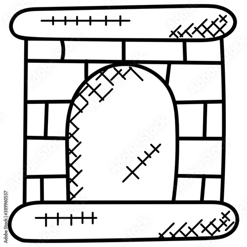 
Fire used for heating purposes, fireplace
