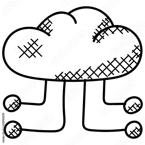 

A doodle icon design of sitemap diagram
