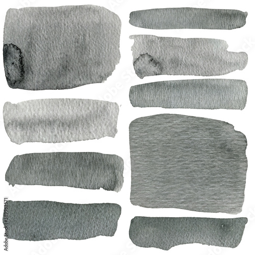 Abstract watercolor texture, isolated on white background. Watercolor brush strokes.	
