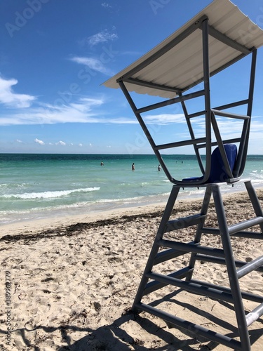 lifeguard tower on the beach