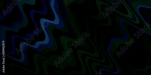 Dark BLUE vector background with lines.