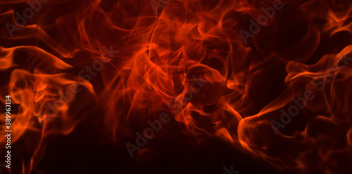 Fire flame texture background. Abstract flames, Blaze fire for banner. Burning concept.