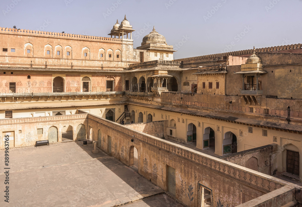 Amber fortified residence of Rajah Man Singh I in the northern suburb of the same name Jaipur
