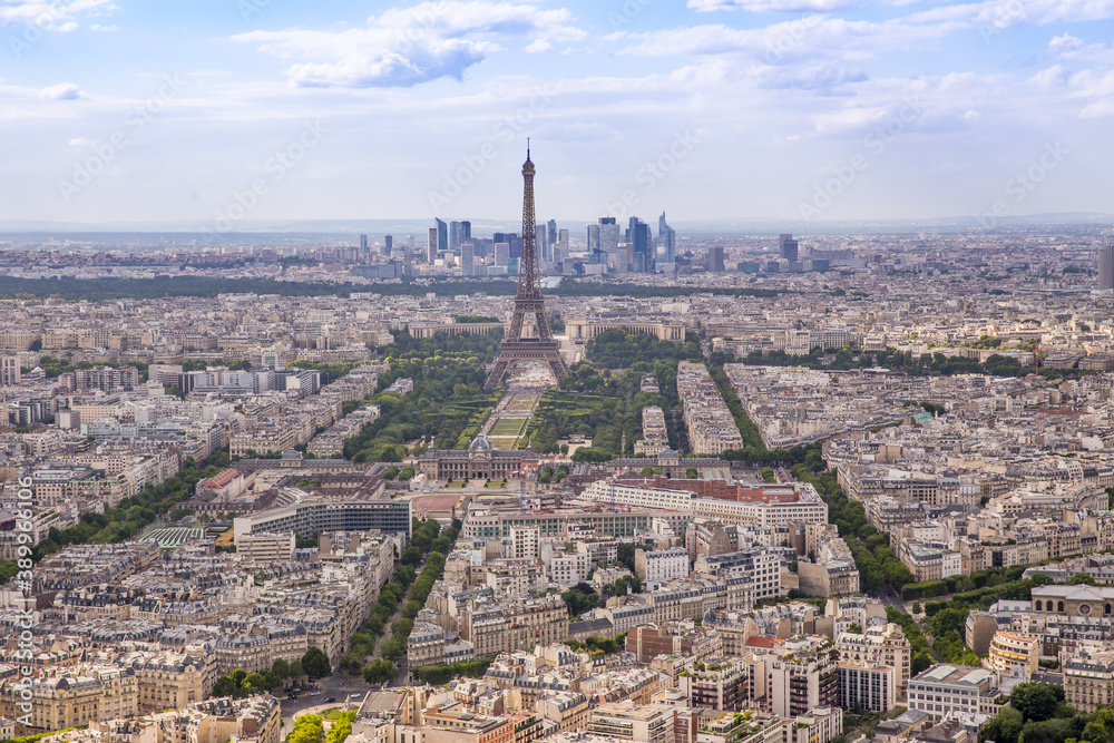 Panorama of Paris from above