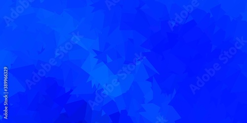 Dark blue vector geometric polygonal layout.