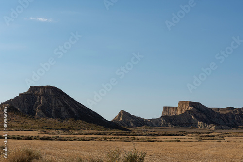 desert mountains landscape  it is a dry and arid land